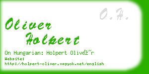 oliver holpert business card